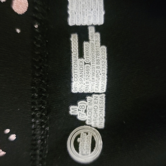 Wonder Nation Girl's Size 7-8 Leggings With Colorful Galaxy & Unicorns - Picture 5 of 6